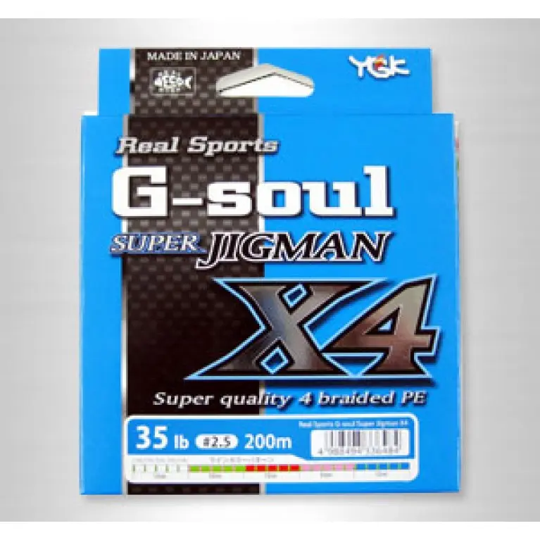 Плетеный шнур YGK G-Soul SUPER JIGMAN X4