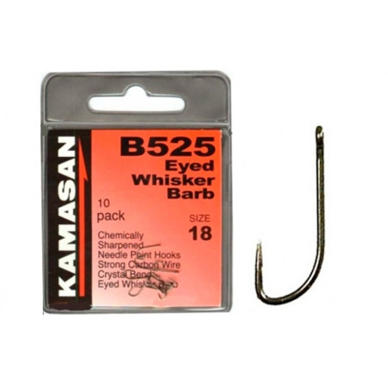 Крючки Kamasan B525 Eyed Whisker Barb