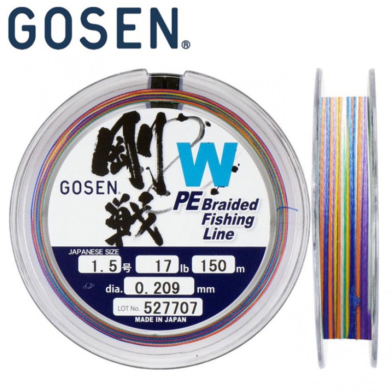 Шнур Gosen W4 braid 150м Multi Color