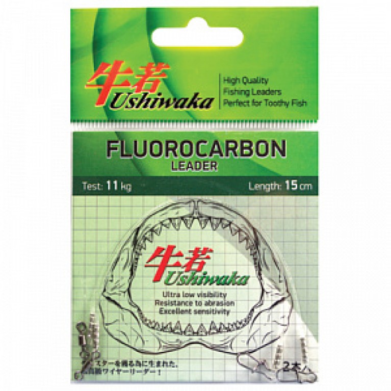 Поводок Ushiwaka Fluorocarbon UF2014, 14кг/20см, 2шт