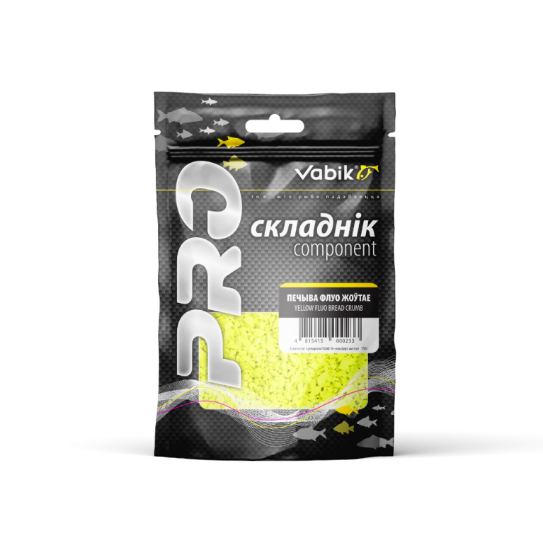 Компонент прикормки Vabik Печиво флуо желтое 150г